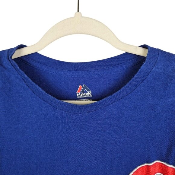 Chicago Cubs‎ Blue T-shirt Mens Size XXL Short Kris Bryant #17 MLB 2015 - Picture 8 of 9